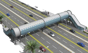 <span class=keywords><strong>Puente</strong></span> de paso elevado para peatones con estructura de acero prefabricada de larga duración Q235/Q355 Grado SP Modelo 3% Tolerancia GB Doblado de corte - Product Image 2