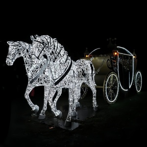 Escultura Decorativa Luminosa LED Personalizada 2026, con Forma de Pájaro, Águila o Halcón, para Exteriores, Parques, Centros Comerciales, Paisajes Navideños - Product Image 4