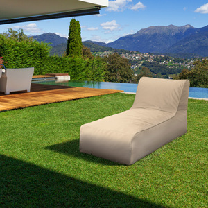 Chaise longue d'intérieur et d'extérieur, fauteuil pouf, <span class=keywords><strong>canapé</strong></span> en <span class=keywords><strong>mousse</strong></span> à mémoire de forme avec tissu Oxford résistant à la saleté et poche latérale - Product Image 6