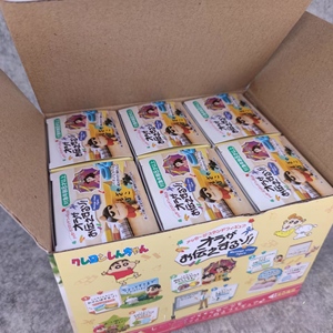 Última tendencia PVC modelo colección figura de juguete Anime 6 unids/set Mystery Crayon xiaoxin Shin-Chan caja ciega - Product Image 4