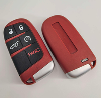 Coque de remplacement pour clé télécommande intelligente de voiture Dodge 5 boutons SRT/Demon/Daytona/Dodge/Jeep/RAM/Hellcat, étui de clé ABS noir