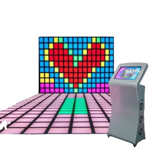 Dalles de sol interactives 30x30cm, jeu lumineux interactif, sol LED pour salle de jeux - Product Image 1