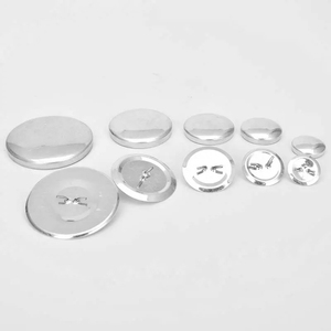 100 bộ/túi Nút Áo Nhôm Tự Làm Hình Bánh Mì Tròn Phụ Kiện Vải May Mặc Sản Phẩm Bán Thành Phẩm Nút Áo - Product Image 3