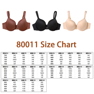 Soutien-gorge à armatures rembourré pour femmes à forte poitrine, grande taille, haute qualité, fin, tailles 34 36 38 40 42 CDEFG, sexy, effet push-up, vente directe usine - Product Image 3