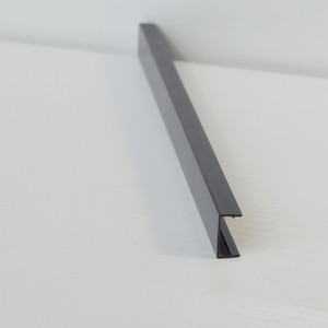 Đen U Kênh Nhựa Hồ Sơ Cho <span class=keywords><strong>Led</strong></span> Siêu Thị Kệ Talker Strips - Product Image 3