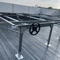Type horizontal système hydroponique de canal mobile de NFT avec la table d'écoulement de reflux