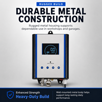 Digital Tyre Inflation System Portable 100psi Tire Monitor Metal Construction Automatic Shut LCD Display Emergency Light CE