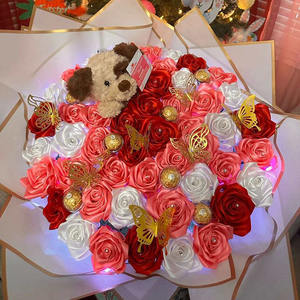 Kualitas tinggi 1 1/2 100 yard pita poliester 1.5 inci kerajinan wajah ganda pita Satin gulungan untuk pita bunga mawar hadiah busur - Product Image 6