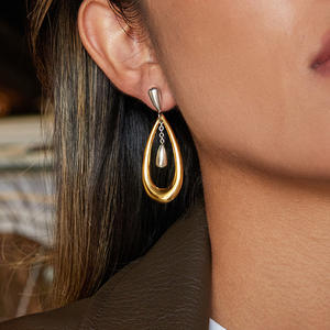 ต่างหูหยดน้ำสแตนเลสสำหรับผู้หญิง <span class=keywords><strong>E733</strong></span>เครื่องประดับแฟชั่น - Product Image 3