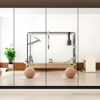 Miroir en verre trempé argenté imperméable, anti-corrosion, avec couche de protection durable, pour salle de sport, studio de yoga, salle de danse