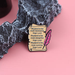 Insignia de aleación única de personalidad literaria "Thorns and Roses Court Inspiration", adecuada para abrigos, suéteres, etc., insignias. - Product Image 2