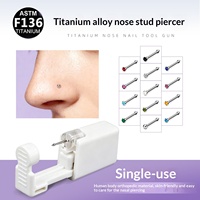 Einweg-Nasenstecker aus F136 Titanlegierung für Unisex-Körperschmuck