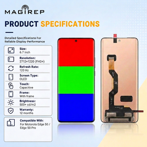 หน้าจอ OLED สำหรับ<span class=keywords><strong>โทรศัพท์</strong></span>มือถือ Motorola Edge 50 / Edge 50 Pro <span class=keywords><strong>ราคา</strong></span>โรงงาน MAGIREP สำหรับเปลี่ยนหน้าจอ - Product Image 2