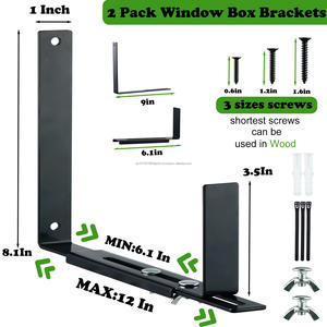 Soporte Ajustable de Metal Resistente para Macetas, Soporte de Pared para Macetas, Ganchos para Barandillas de Terraza, Interior y Exterior, Capacidad de 20 kg - Product Image 3