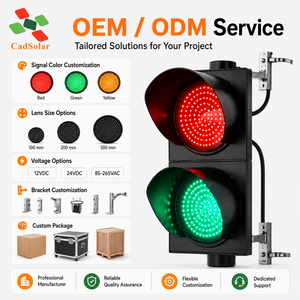 <span class=keywords><strong>Feux</strong></span> <span class=keywords><strong>de</strong></span> <span class=keywords><strong>signalisation</strong></span> routière intelligents sans fil CadSolar Solar Emergency Smart 300MM à commande à distance LED - Product Image 6