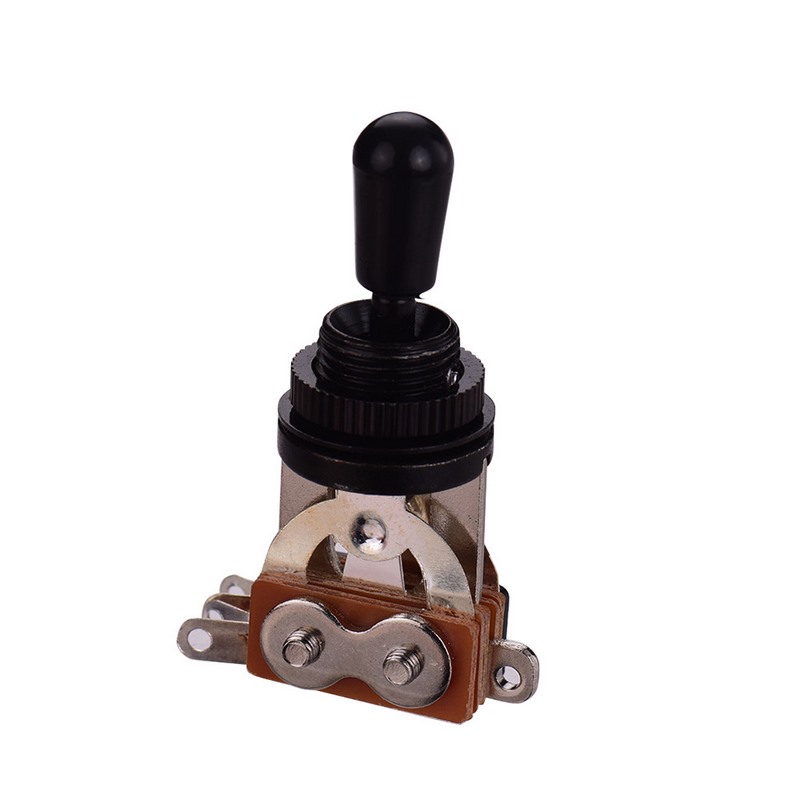 3 Way LP SG Electric Guitar Switch 3-Position Pick-up Selector Toggle Black Top