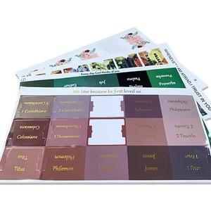Etiqueta Adhesiva Impermeable con Índice para Clasificación de Libros Bíblicos, con Marca de Explosiones, Personalizada con Bronceado - Product Image 5