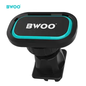 BWOO ที่ยึดโทรศัพท์มือถือในรถยนต์,แบบแม่เหล็กหมุนได้360องศาทำจากวัสดุ Abs + Pc ตัวยึดโทรศัพท์มือถือกับรถยนต์