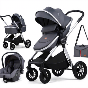 Cochecito Plegable 3 en 1 Estilo Europeo, Multifuncional con Silla <span class=keywords><strong>de</strong></span> Auto, Gran Venta - Product Image 4