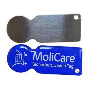 Porte-clés décapsuleur en acier inoxydable avec jeton <span class=keywords><strong>de</strong></span> chariot <span class=keywords><strong>de</strong></span> courses Euro, personnalisable avec logo, cadeau promotionnel - Product Image 5