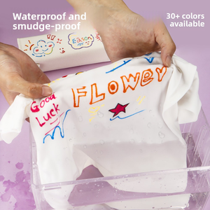 Marcadores de <span class=keywords><strong>tela</strong></span> personalizados permanentes <span class=keywords><strong>para</strong></span> ropa, rotuladores de pintura de <span class=keywords><strong>tela</strong></span> de 30 colores, marcadores de pintura impermeables <span class=keywords><strong>para</strong></span> camisetas, zapatos de lona, bolsa - Product Image 5