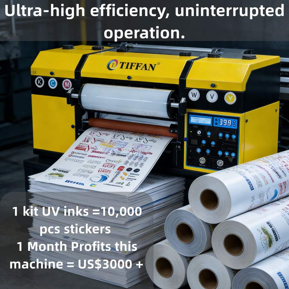 TIFFAN A3 Uv Dtf Printer With EPS Xp600 Head All in One for Phonecase ...