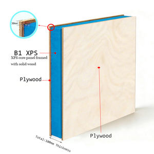 Material de Construcción Más Popular, Panel <span class=keywords><strong>Aislante</strong></span> de Núcleo XPS Revestido de Madera Contrachapada, Fácil de Instalar, Ligero y Térmico - Product Image 1