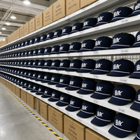 Casquette de baseball rétro WEINI personnalisée avec logo, bleu marine, 5 panneaux, avec corde blanche, pour hommes et femmes, vente en gros