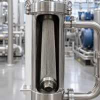 Cartouche filtrante plissée en tissu non tissé, élément de remplacement pour système de filtration de machines industrielles