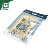 Plaque frontale GETEKnet USA Type Ivoire ABS 114x70mm 2-6 ports RJ45 Femelle pour prise réseau informatique avec logo GTKT