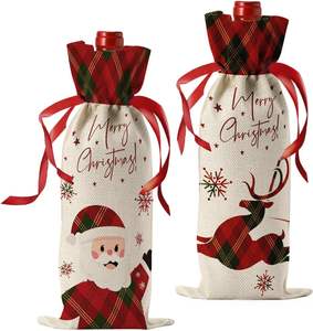 Decoración para Fiestas Navideñas, Artículos para el Hogar, Artículos para Fiestas Navideñas, Juego de Vino - Product Image 1