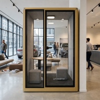 Cabines de travail modernes et mobiles UNIBOOTH, durables, multifonctionnelles, insonorisées, pour la maison, le bureau, l'hôtel, le centre commercial, le bâtiment de bureaux, l'école