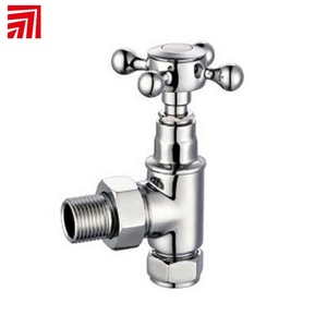 K117 portasciugamani riscaldamento in ottone forgiato cromato lucidatura angolo del corpo valvola del radiatore - Product Image 1