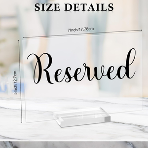 Transparente Acryl-Tischkarten mit Ständer für Hochzeiten, Restaurants, Geburtstagsfeiern und Sitzplatz-Dekoration - Product Image 2