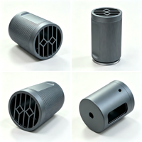 Boîtier en aluminium usiné CNC OEM/ODM, manchon creux anodisé pour lampes de poche, boîtiers de lentilles et capteurs