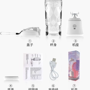 Vaso Mezclador Portátil Chiboda Mini, 5+ Cuchillas, 20001-22000 RPM, Batería Integrada, Licuadora de Viaje para Exteriores - Product Image 4