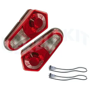 Untuk Polaris pasang lampu belakang rakitan, sepasang lampu belakang dengan fungsi pembalik tanpa bohlam olahragawan RZR 570 ATV merah