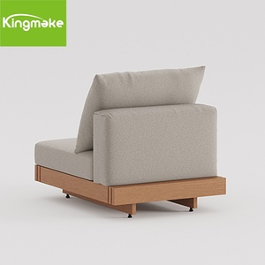 High-End Tuinlounge Luxe Tuinmeubilair Sectioneel Massief Terrasmeubilair Houten Teakhouten Bankstel Buiten Conversatiesets - Product Image 3