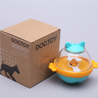 Jouet Distributeur de Friandises pour Chien, Distributeur de Nourriture Interactif pour Chat, Balle Tumblante, Alimentation Lente, Exercice Intérieur, Enrichissement, Accessoires pour Animaux de Compagnie