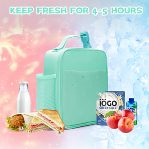 Wholesale Oem Custom Printing Insulated Chocolate Ice Cream Cake Cool Kids Lunchbag With Drink Holder <strong>Coolbag</strong> Thermal Cooler Bag - Product Image 3