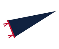 Drapeau de fanions de feutre personnalisé Drapeau de fanions de feutre de triangle personnalisé en gros pour l'affichage promotionnel.