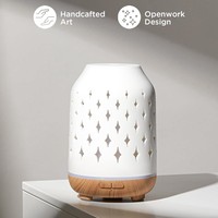 Diffuseur d'arômes ultrasonique silencieux pour la maison avec fonction de minuterie, grande capacité de 200 ml, diffuseur d'ambiance avec éclairage