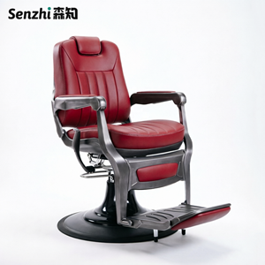 Silla de barbero azul de peluquerí<span class=keywords><strong>a</strong></span> de belleza moderna, sillas duras de barberí<span class=keywords><strong>a</strong></span> de rotación ajustable de lujo para hombres - Product Image 4