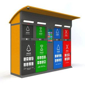 4 ngăn công cộng sáng tạo thông minh Thùng rác có thể ngoài trời không thấm nước Thùng rác <span class=keywords><strong>bin</strong></span> với camera giám sát thân thiện với môi rác - Product Image 3