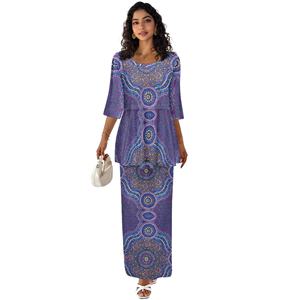 Conjunto de Dos Piezas de Vestimenta <span class=keywords><strong>Aborigen</strong></span> Australiana de Diseño Personalizado, Suave y Cómodo, de una Nación Isleña, Venta al por Mayor - Product Image 2