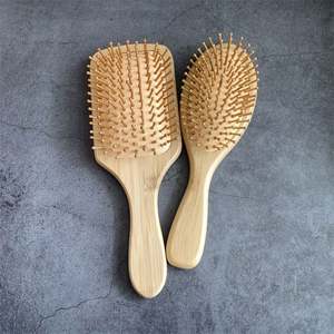 Cepillo de Pelo de Bambú con Masaje de Airbag, Antiestático, Desenreda el Cabello Rizado, Reduce la Caída del Cabello en Mujeres, Mejora la Salud del Cuero Cabelludo, Herramientas de Peinado - Product Image 1