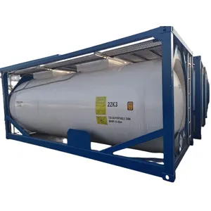 高品质20英尺国际标准化组织22煤层气无水氟化氢储存运输罐罐集装箱出售