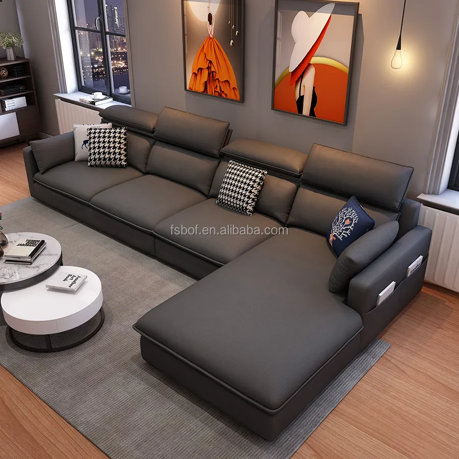 Tecnologia usa e getta divano in tessuto soggiorno appartamento minimalista italiano divano nordico minimalista moderno rimovibile e lavabile