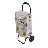 Chariot de sac à provisions pliable en aluminium de vente en gros bon marché Offres Spéciales chariot léger portatif pliant de bagage de supermarché