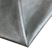 Cuir de vachette pleine fleur gaufré argenté, résistant aux plis, pour vêtements, accessoires, chaussures, sacs, cuir véritable